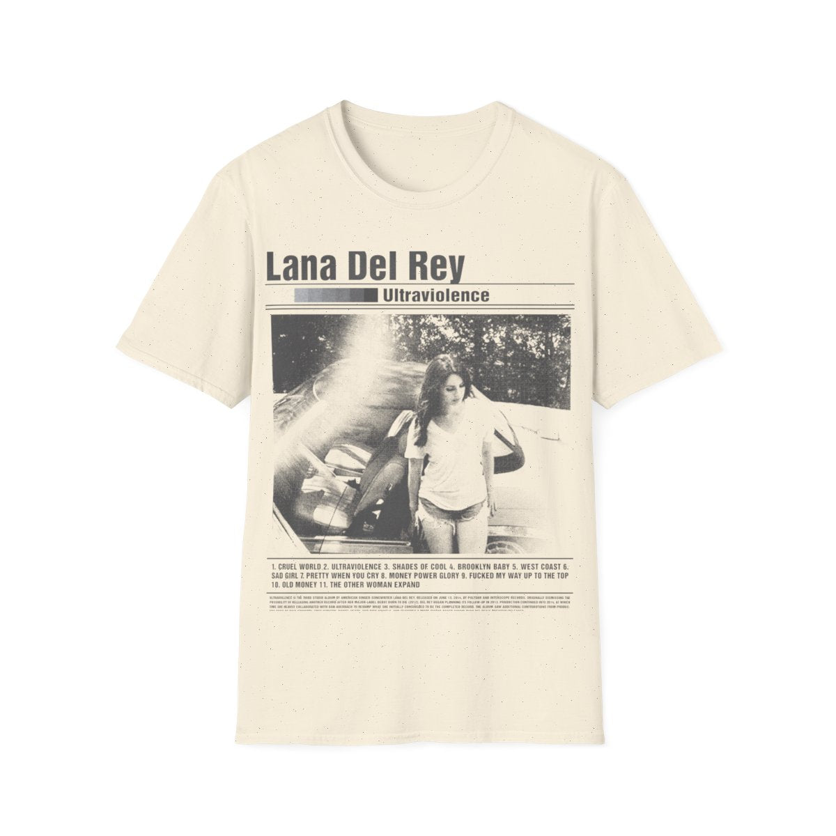 Limited LANA DEL REY Unisex Softstyle T-Shirt, Lana Del Rey Merch, Lana Del Rey Ultraviolence