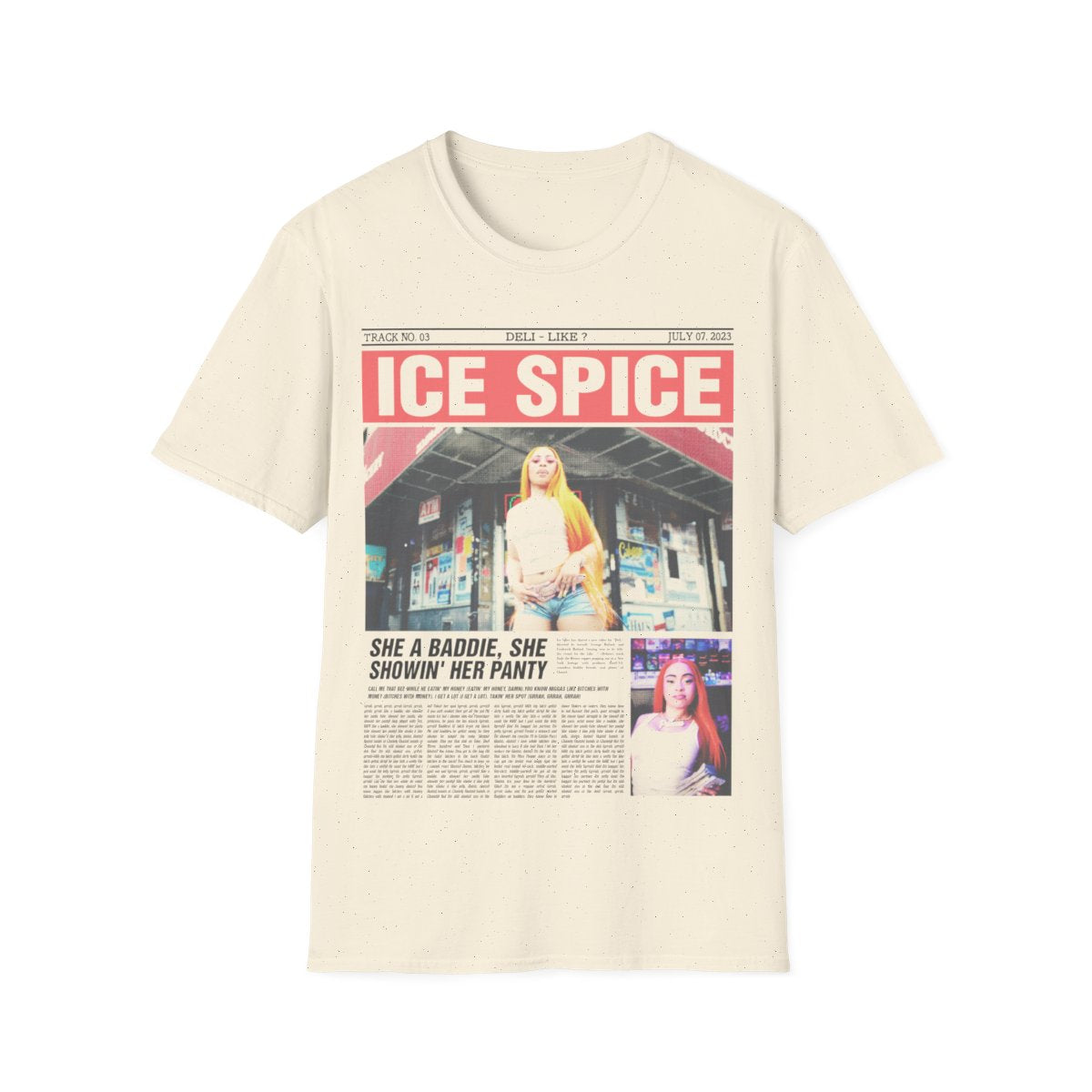 Ice Spice Y2K Bootleg T-Shirt: NYC Rap Tee 275