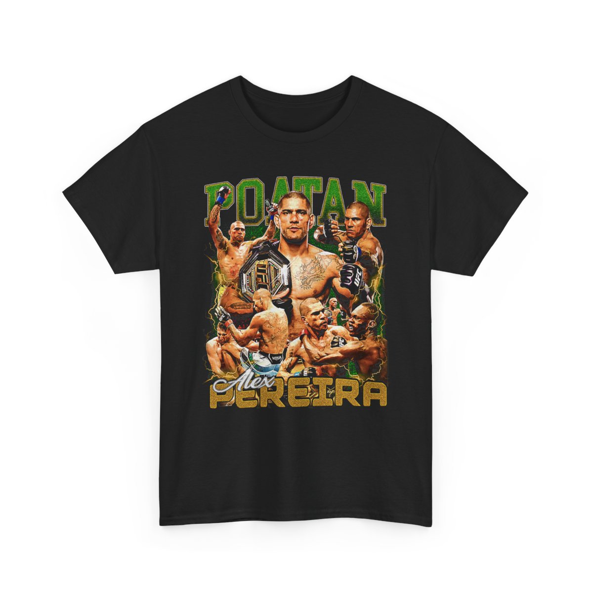 Alex Pereira Vintage 90s Graphic Tee: Brazilian MMA Fighter