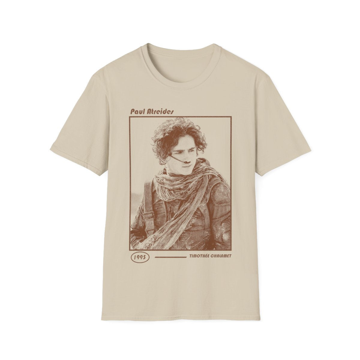 Paul Atreides Dune Sci-Fi Movie Graphic Tee, Timoth��e Chalamet Desert Epic Fan T-Shirt, Space Opera Gift for Movie Lovers 90s Poster Graphic