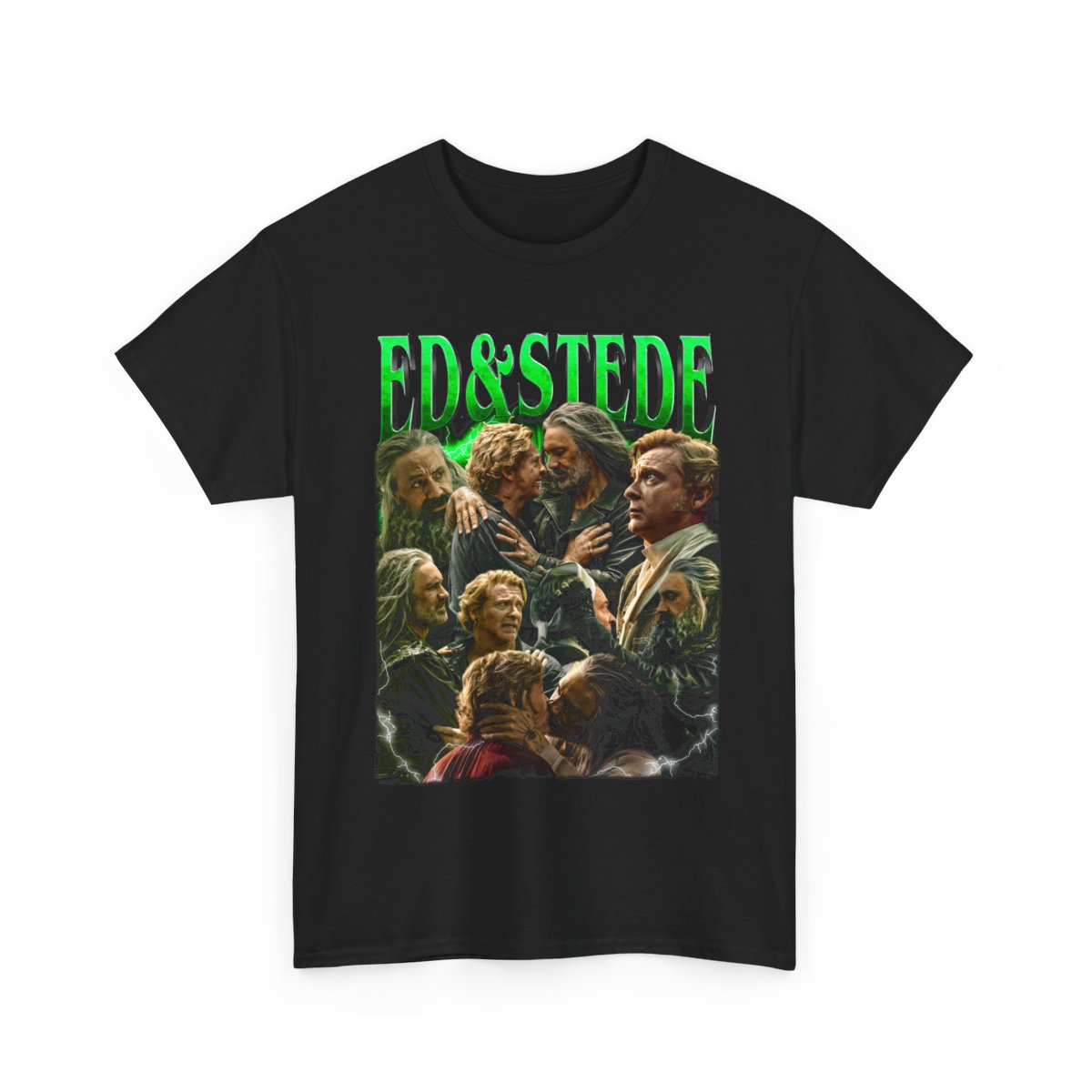 Ed and Stede Blackbeard Edward Teach/Stede Bonnet Vintage T-shirt Limited Collection -- TV Show / Movies Homage T-shirt