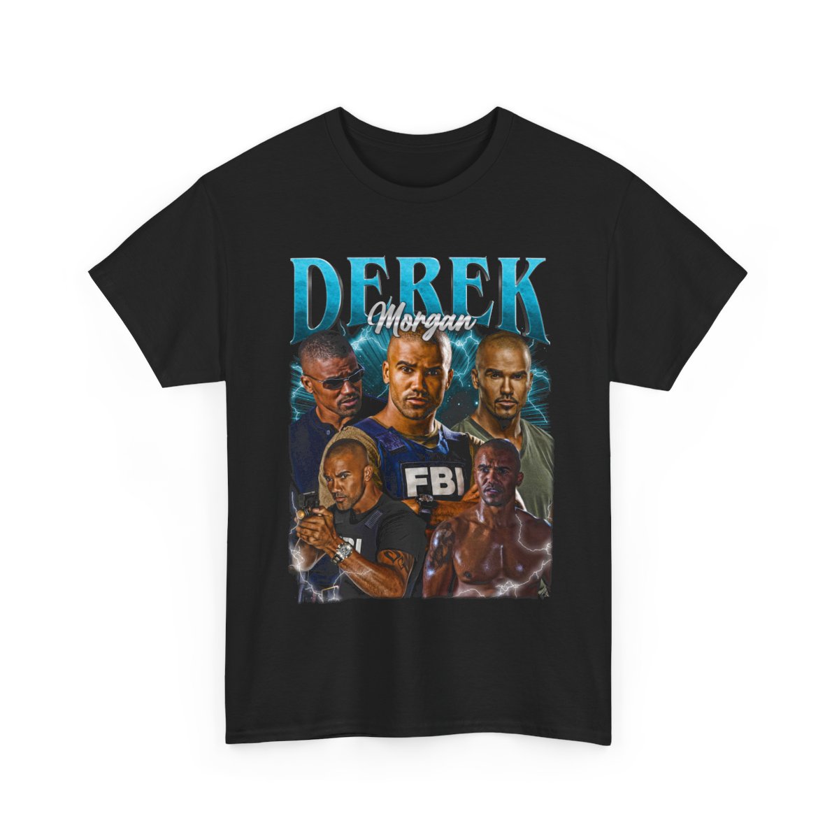 Derek Morgan T Shirt, Criminal Minds Retro Tee, Vintage Graphic Fan Shirt, TV Show Gift Top, Gift For Women and Men, Criminal Minds Fan Gift