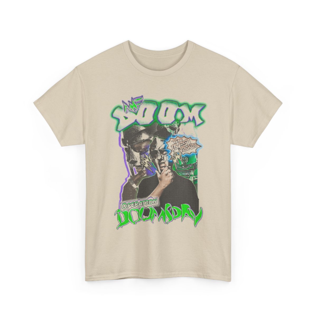 MF DOOM Vintage Rap Tee - Unisex Heavy Cotton T-Shirt