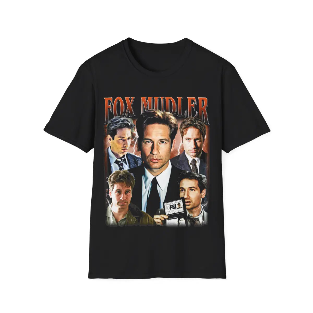 Fox Mulder T-Shirt – The X-Files FBI Agent Graphic Tee – Sci-Fi Mystery TV Show Shirt – Retro Alien Conspiracy Merch – Gift for Fan
