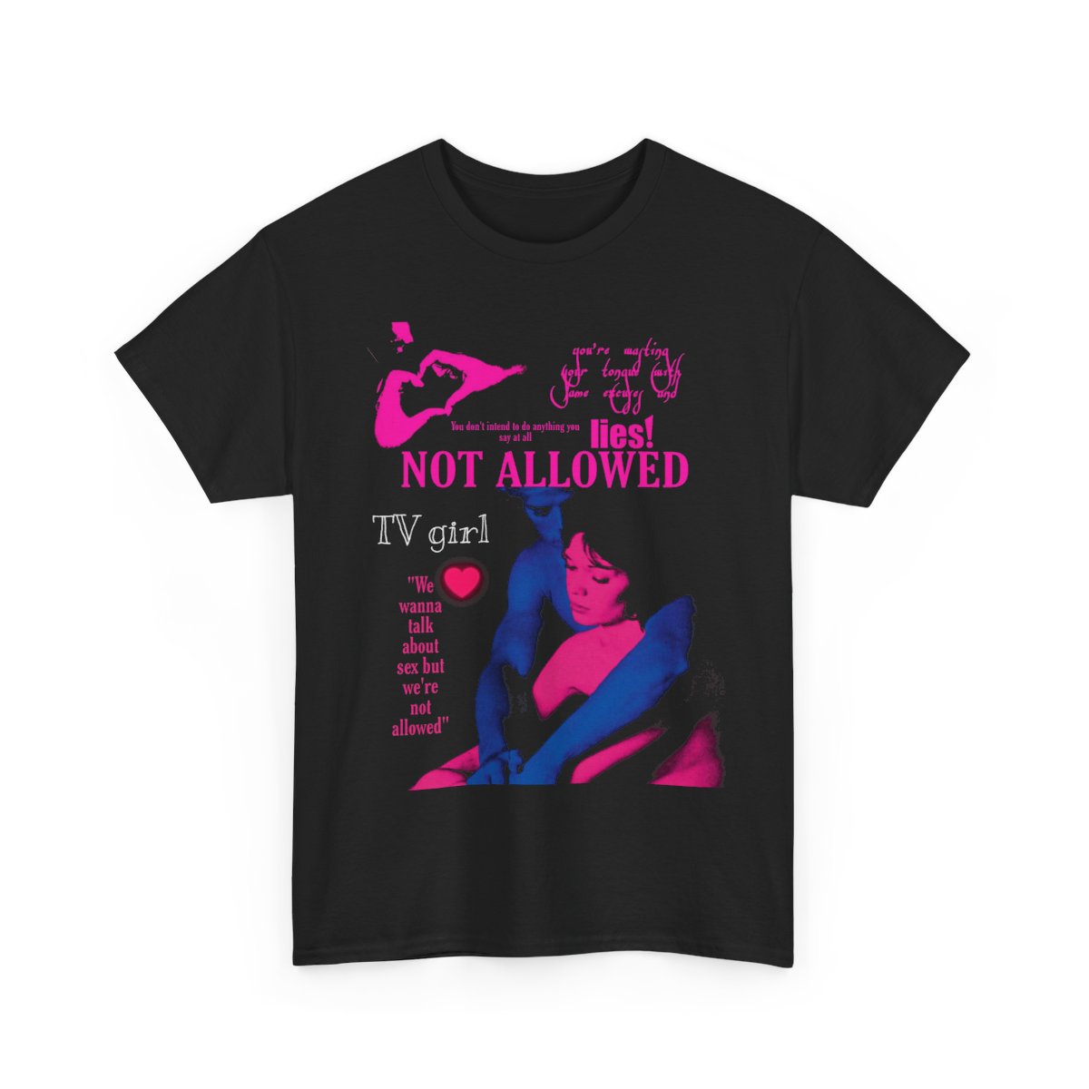 TV Girl Unisex T-shirt, TV Girl Band merch, Who Really Care Album Poster Design Graphic tee Comfort Colors