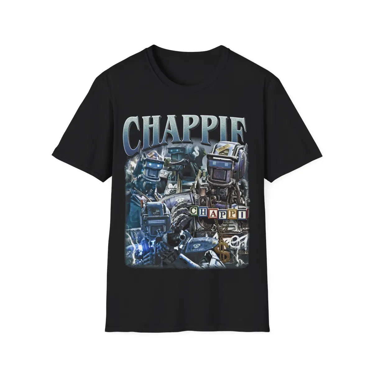 Chappie Cute Robot 2015 Sci-Fi Movie Tee ��� Neill Blomkamp Film Shirt ��� Artificial Intelligence Merch ��� Gift for Sci-Fi Fan