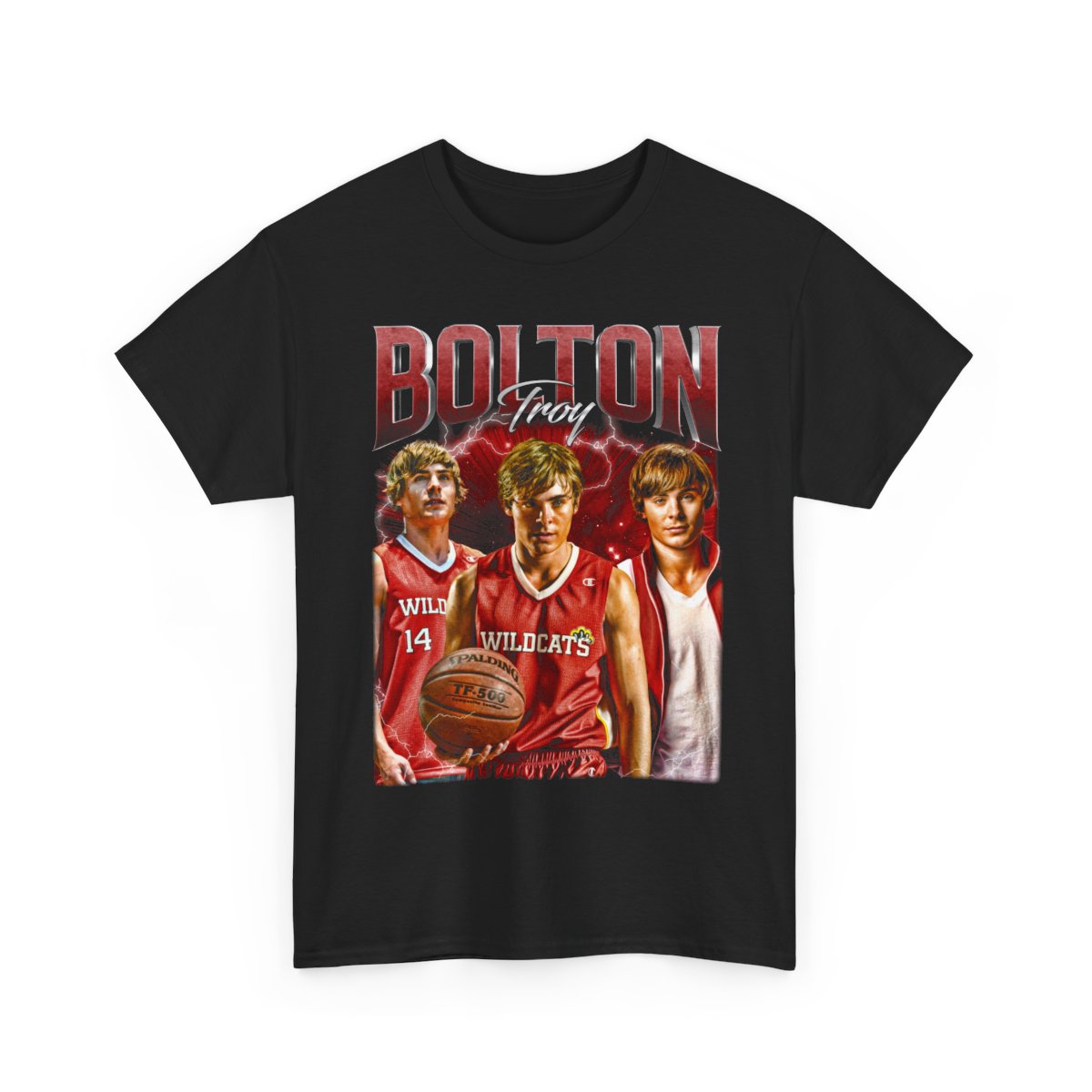 TROY BOLTON Unisex T-Shirt - Retro Troy Bolton Graphic Tee - TV Series Shirt - Troy Bolton Merch Comfort Colors