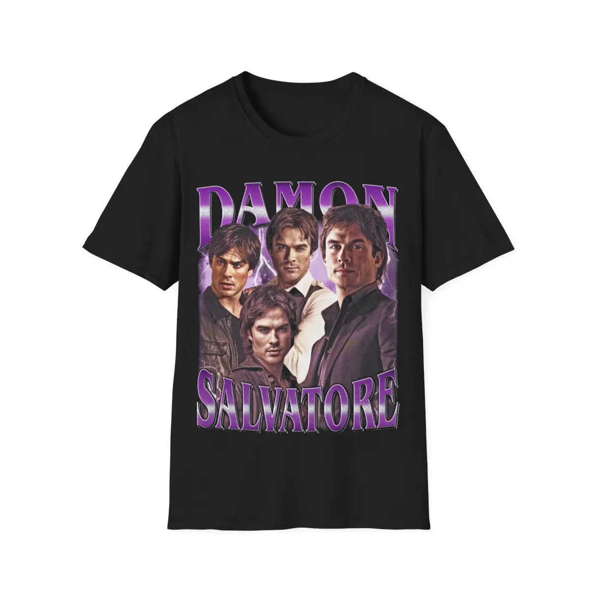 Damon Salvatore Vampire Drama Fan Tee, Bad Boy Aesthetic Apparel, TV Show Parody Gift, Mystic Town Supernatural Merch
