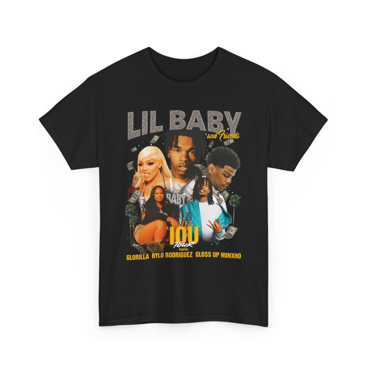 Lil Baby IOU T-shirt, Funny Graphic Tee, Cool Hipster Shirt, Cute Unisex Top, Trendy Gift for Him or Her, Casual Streetwear