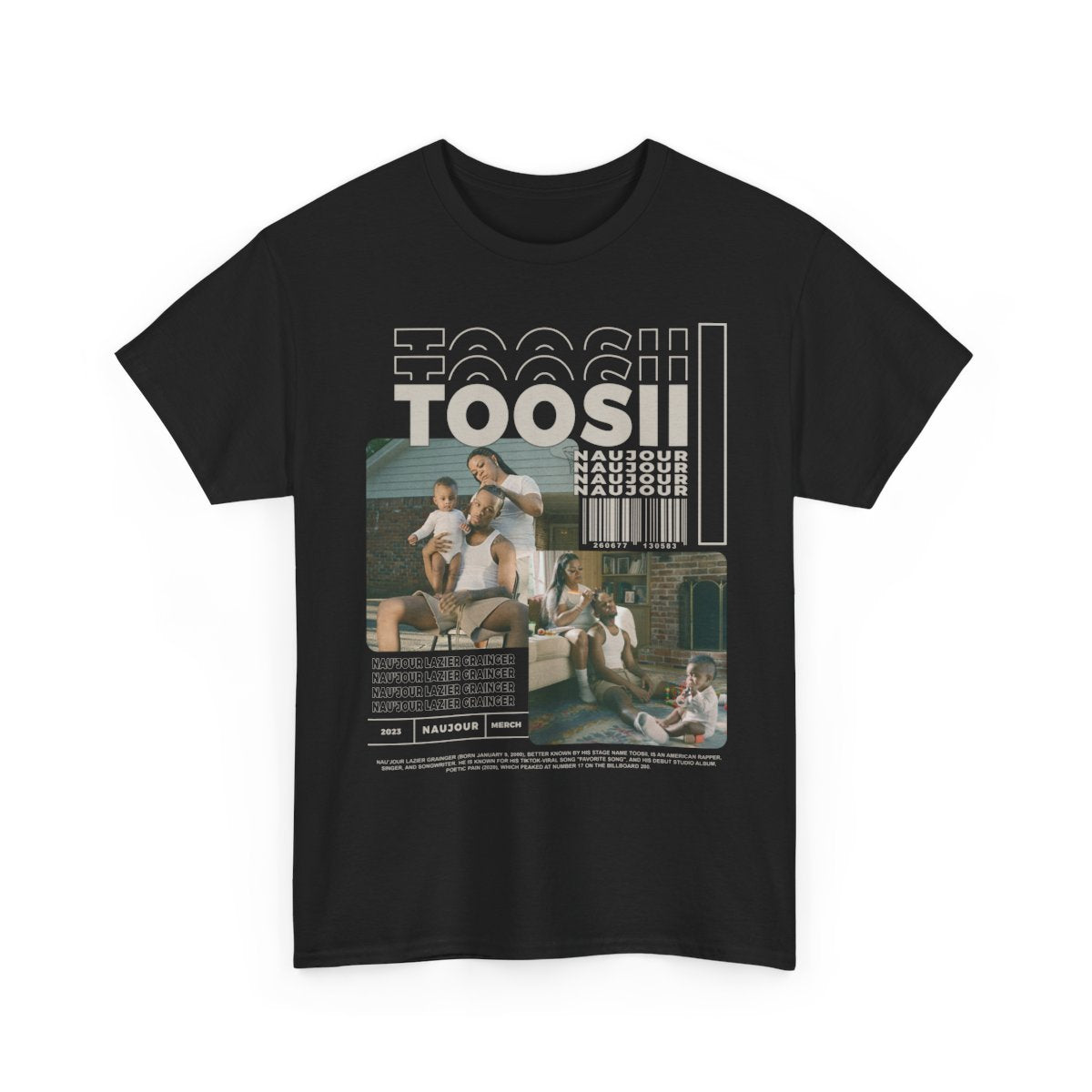 Toosii Naujour Rapper & Singer Unisex Tee, Hip Hop Music Shirt, Rapper Merchandise, Urban Streetwear, Graphic Tee, Music Festival Apparel