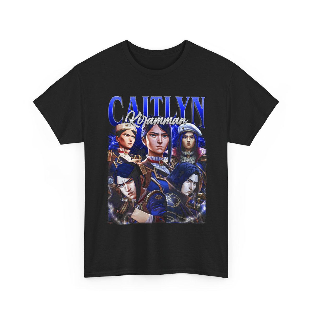 Caitlyn Kiramman LoL Arcane City Style Tee, Comfort Colors Graphic Shirt, Fantasy Cop Vibes
