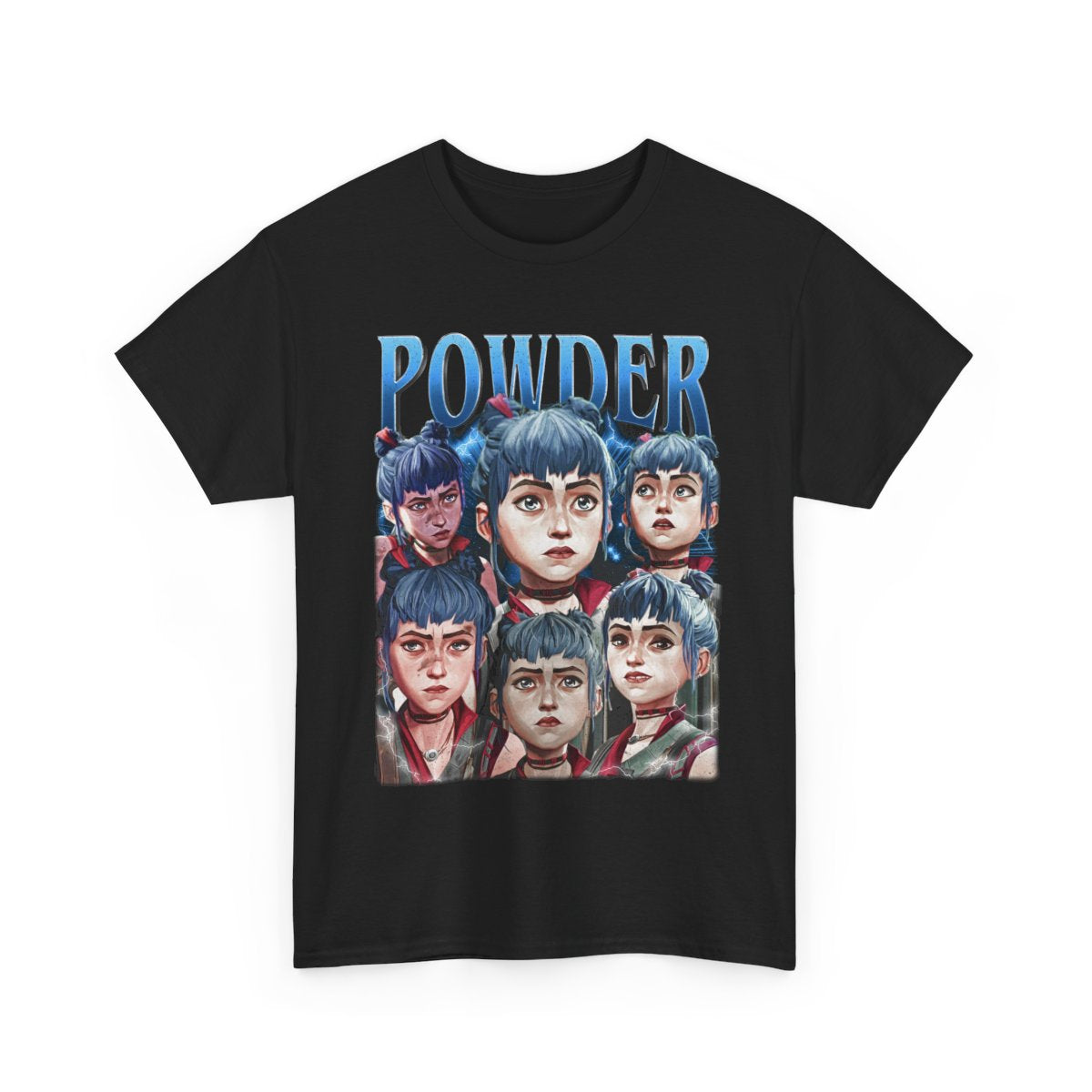 Powder LoL Arcane Shirt, Jinx Before Shirt,  Tee, Comfort Colors Unisex, Gamer Fan Art