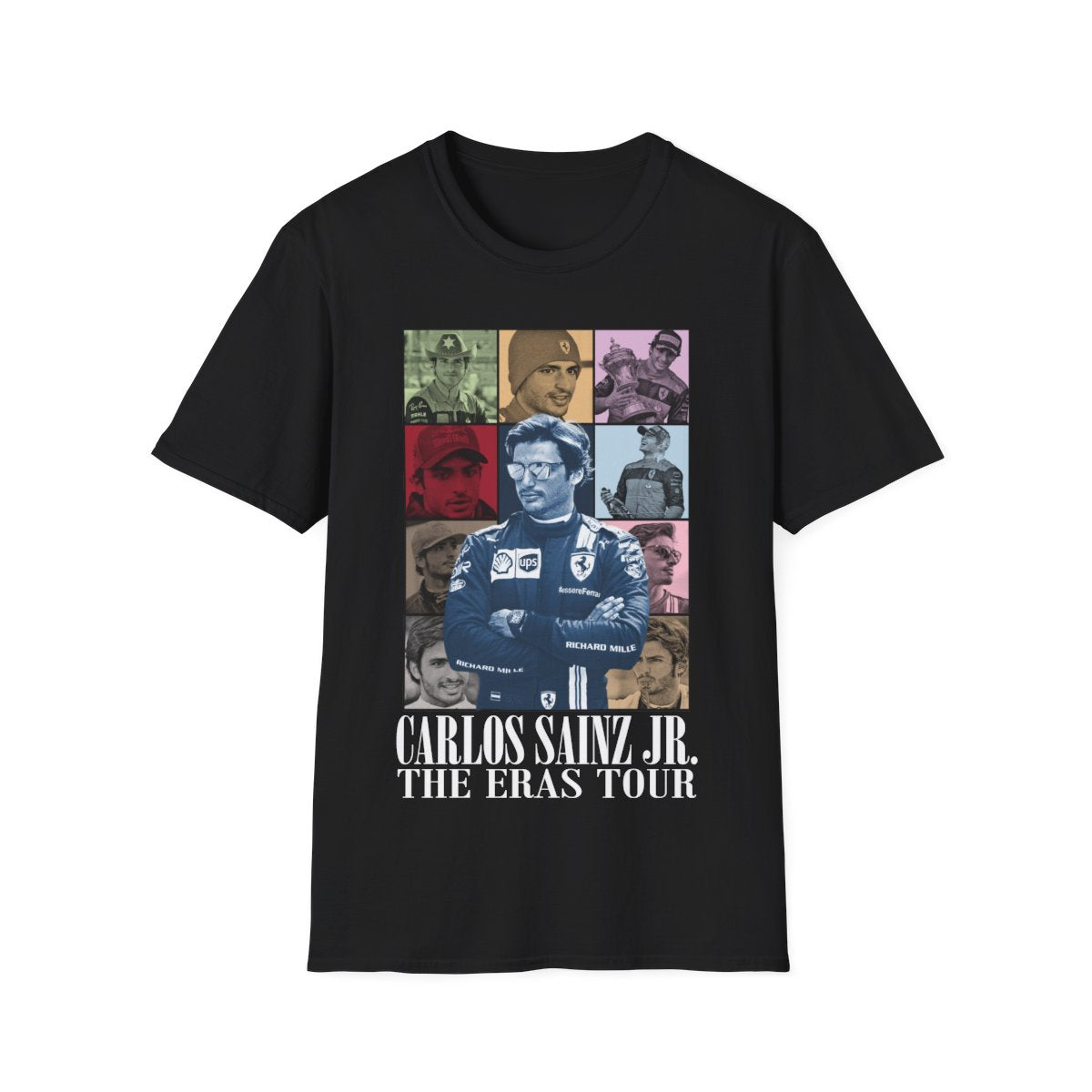 Carlos Sainz Jr F1 Eras Tour Racing,Grand Prix Shirt, Retro F1 Driver Tee, Comfort Colors Unisex