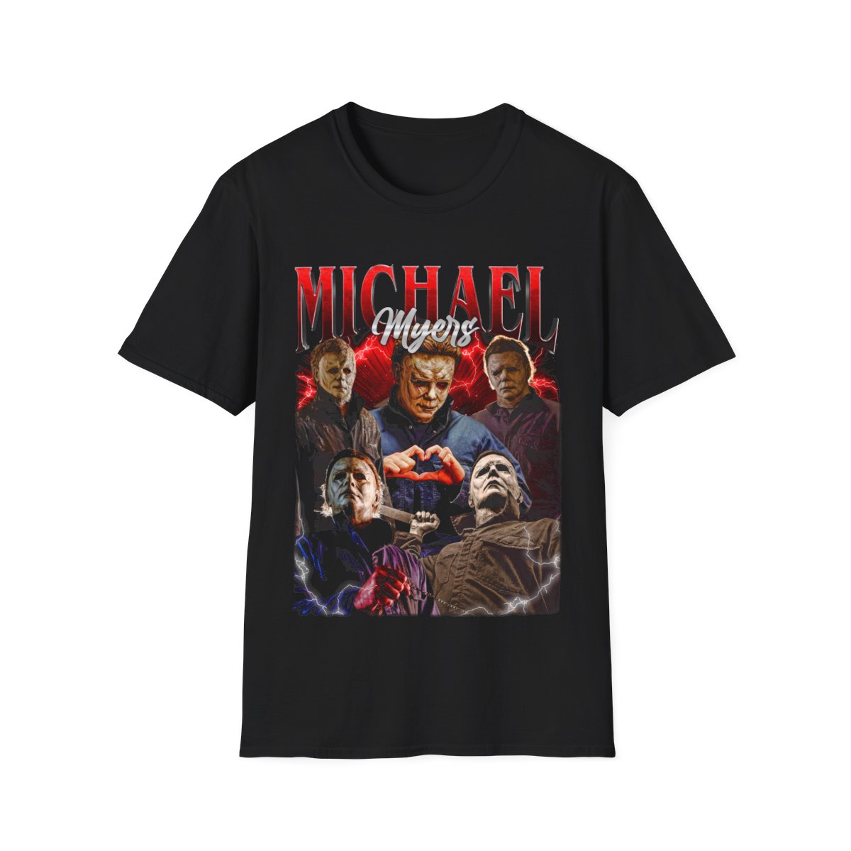 Michael Myers Shirt, Halloween Horror Movie Graphic Tee, Classic Slasher Villain T-Shir, Scary Movie Fan Gift Vintage 90s Poster Graphic Tee