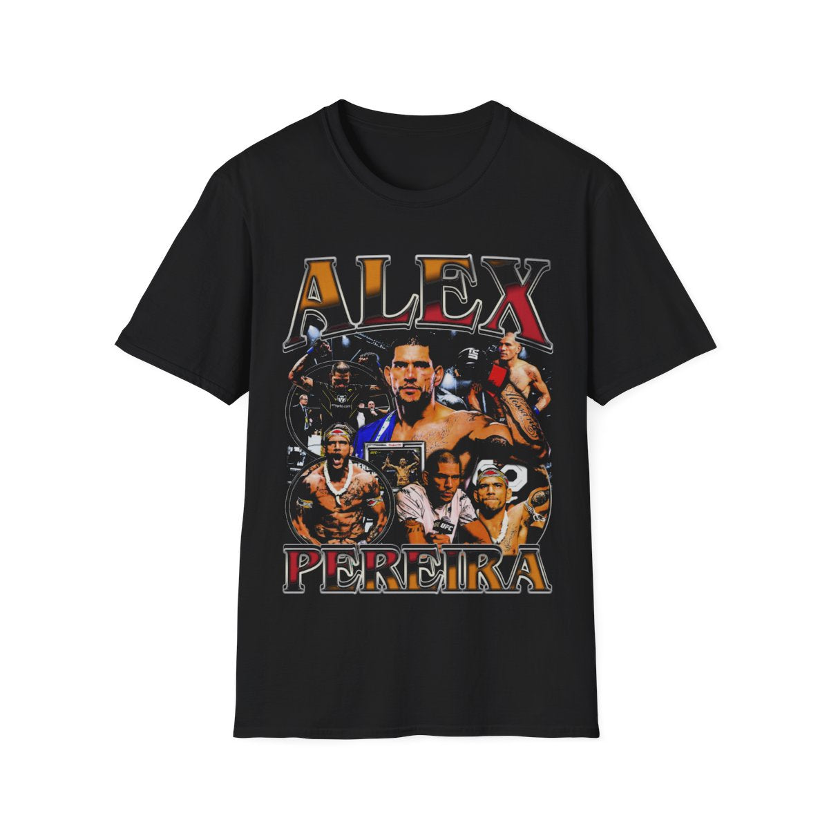 Alex Pereira mixed martial artist and former kickboxer Vintage T-Shirt, Gift For Woman and Man Unisex Softstyle T-Shirt T1MN453