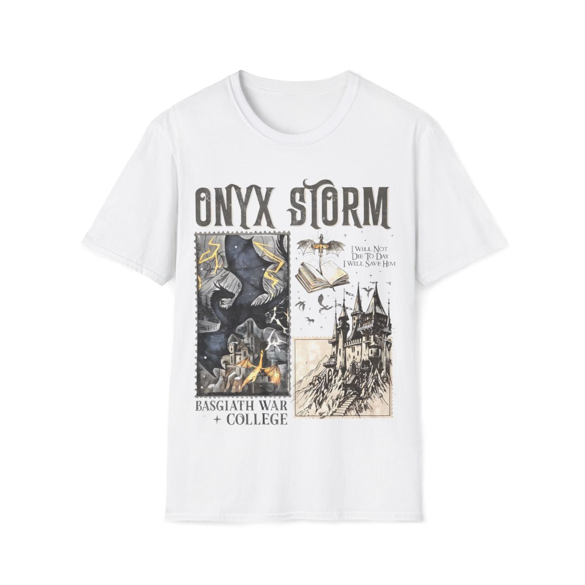 Fourth Wing Series T-Shirt , Onyx Storm, Dragon Rider, Bookish Tee Gift For Book Lover, Violet Sorrengail, Fantasy book