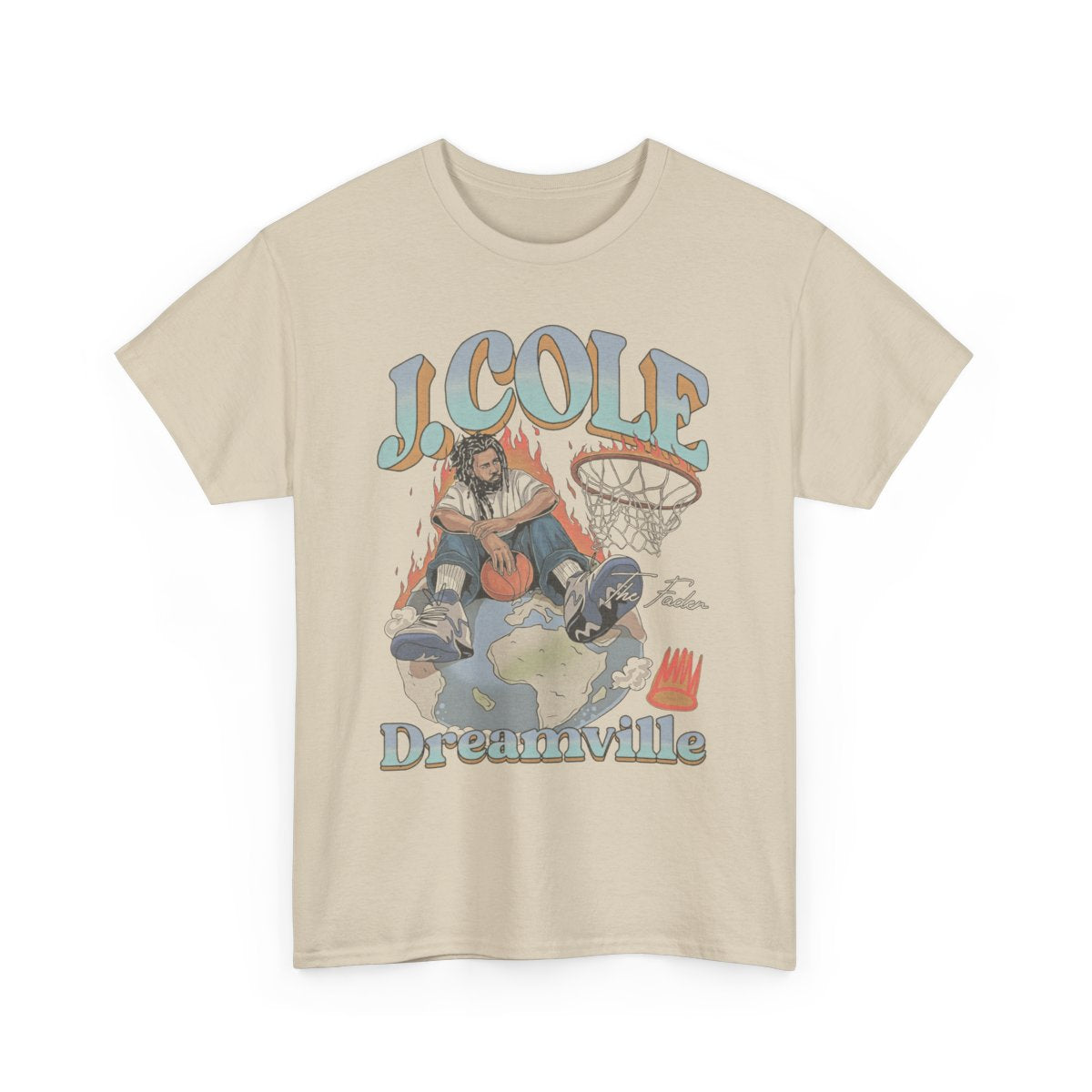 Retro Jcole Dreamville Vintage Distressed Unisex Heavy Cotton 90s Graphic Tee Shirt Comfort Colors