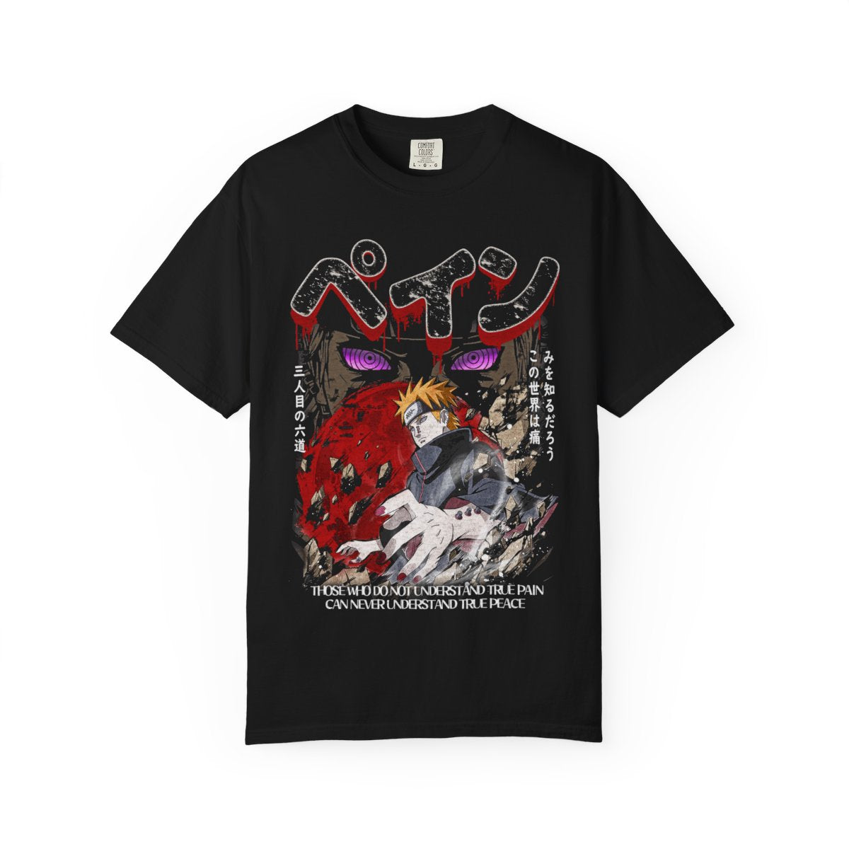 Retro Anime Pain Shinra Tensi Nagato Yahiko Graphic T-Shirt: 90s Vintage Unisex Tee