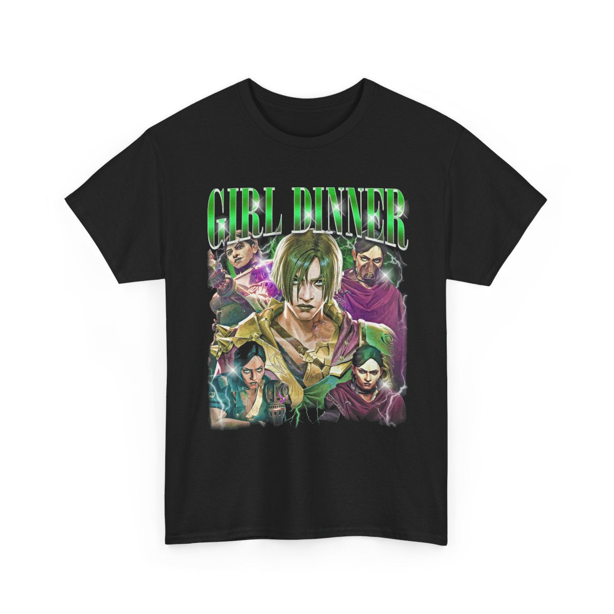 Girl Dinner Sevika Arcane LOL Unisex Tee, Witchy Shirt, Mystical Graphic Top, Occult Clothing, Halloween Costume