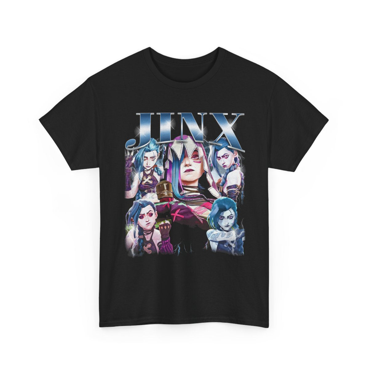 Jinx Arcane LOL Graphic Tee, Unisex T-Shirt for Fans of Magic, Spellbinding Design, Mystical Gift, Occult Shirt, Witchcraft Apparel