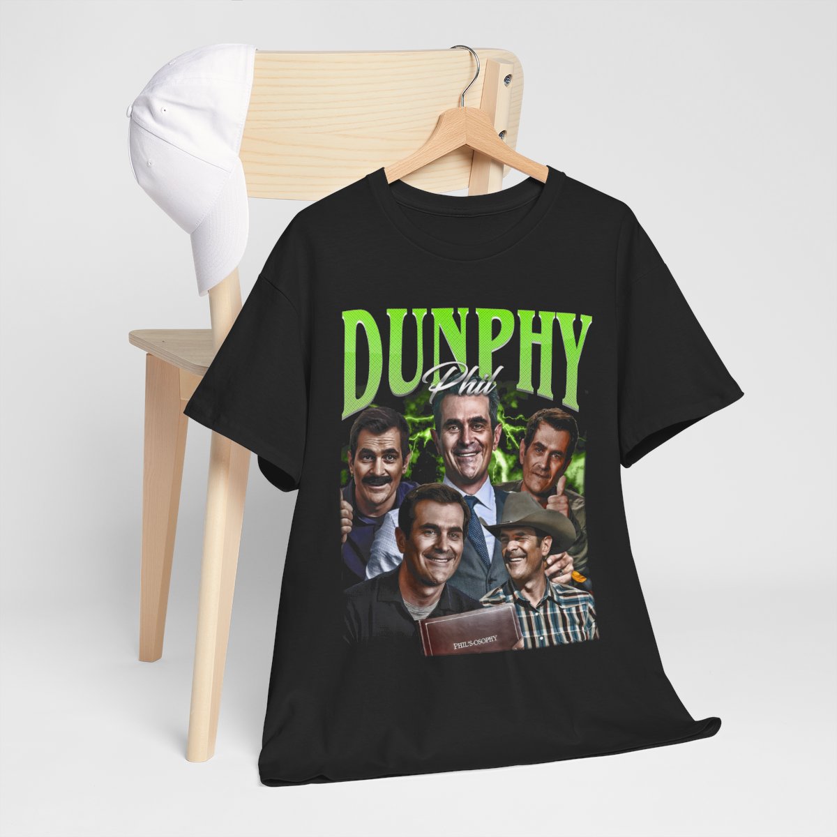Phil Dunphy Modern Family T-Shirt, Vintage 90s Bootleg Collage Tee, Funny TV Dad Gift, Sitcom Fan Shirt, Retro Pop Culture Graphic Tee