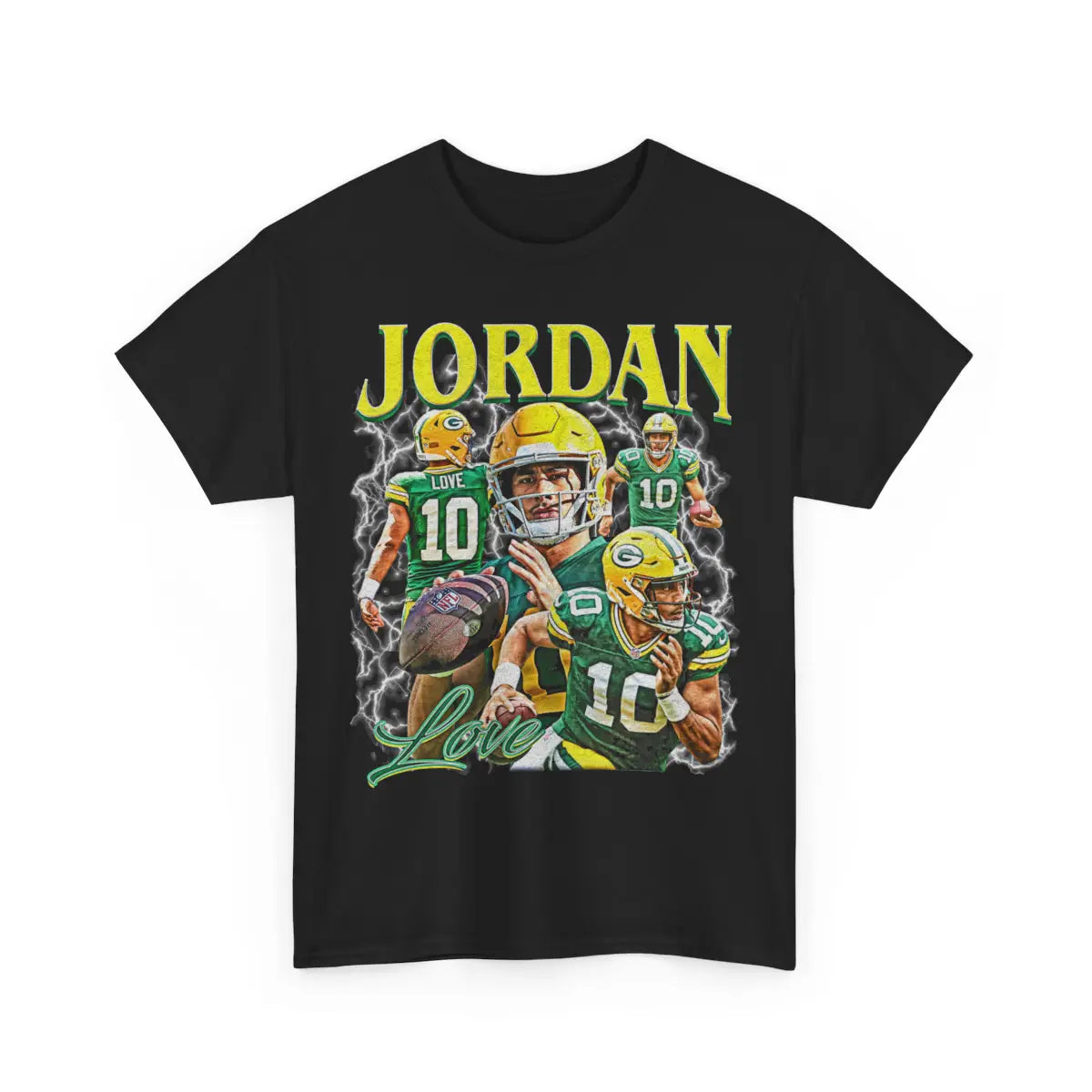 Jordan Love T-Shirt, Green Bay Fan Gift, Football Apparel, Football Sports Lover Tee, Unisex Cotton Shirt Comfort Colors