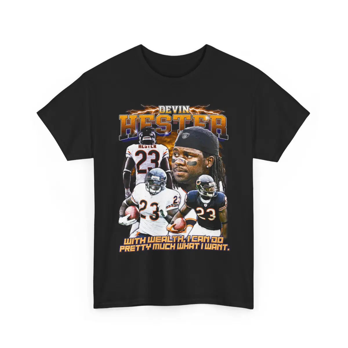 Devin Hester T Shirt, Football Player Tee, Vintage Sports Shirt, Classic Athletic Apparel, Unisex Heavy Cotton Top Comfort Colors