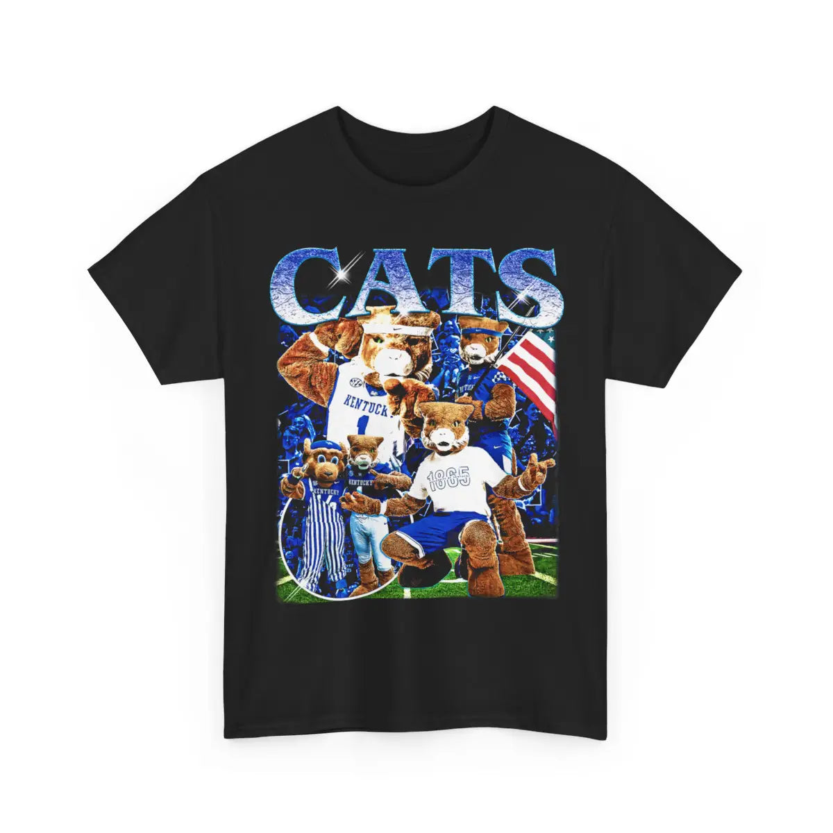 Cats Shirt, UK Wildcats T-Shirt - Fun Cat Lover, Animal Graphic Top, Feline Apparel, Cool Kitty Gift, Cotton Shirt for Men & Comfort Colors