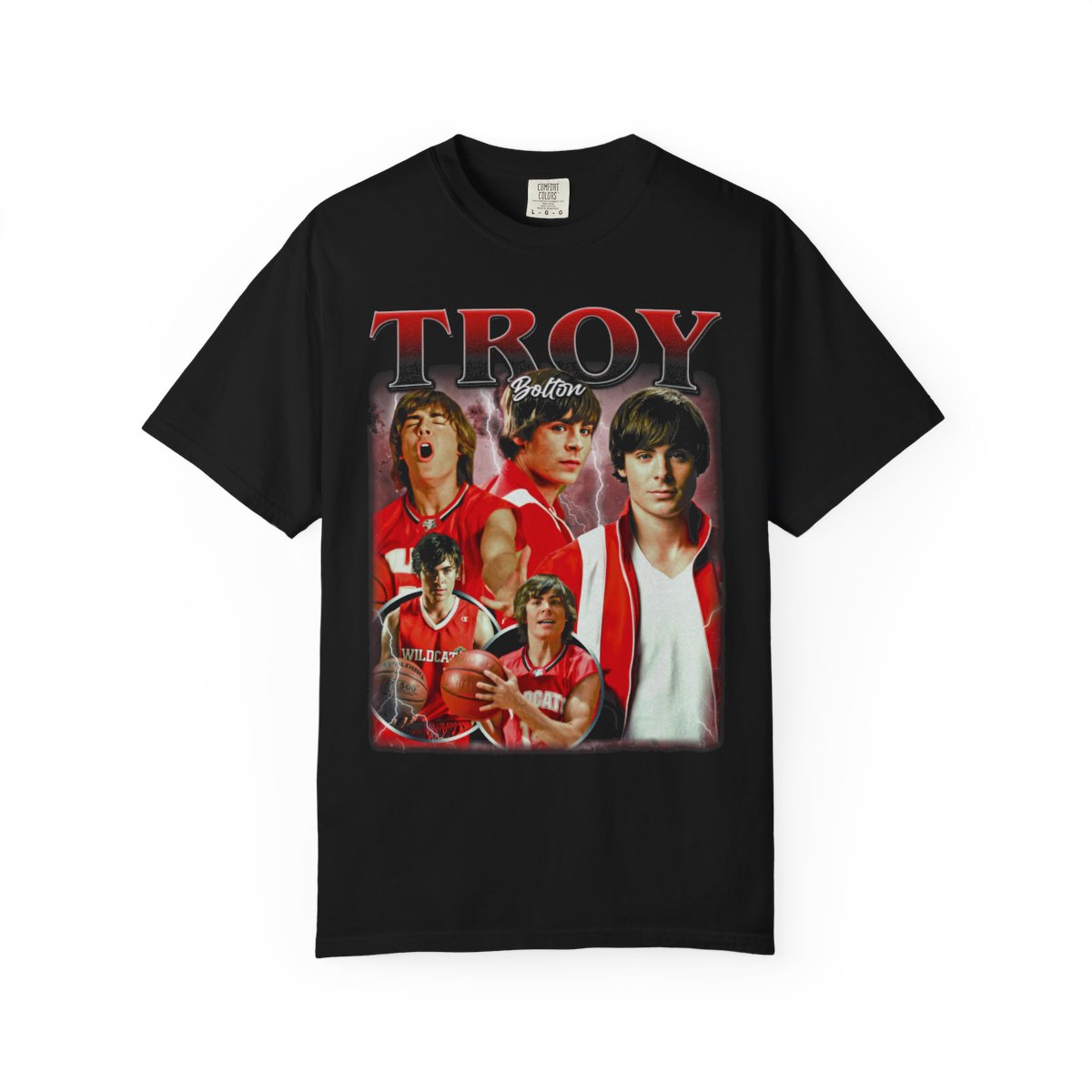 Limited Troy Bolton Vintage T-Shirt, Gift For Woman and Man Unisex Heavy Cotton Tee