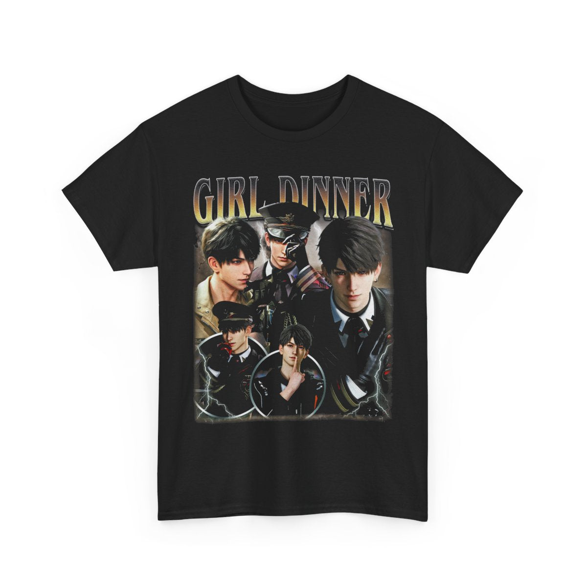 Girl Dinner Caleb Love T-Shirt: Deepspace Vintage Unisex Tee
