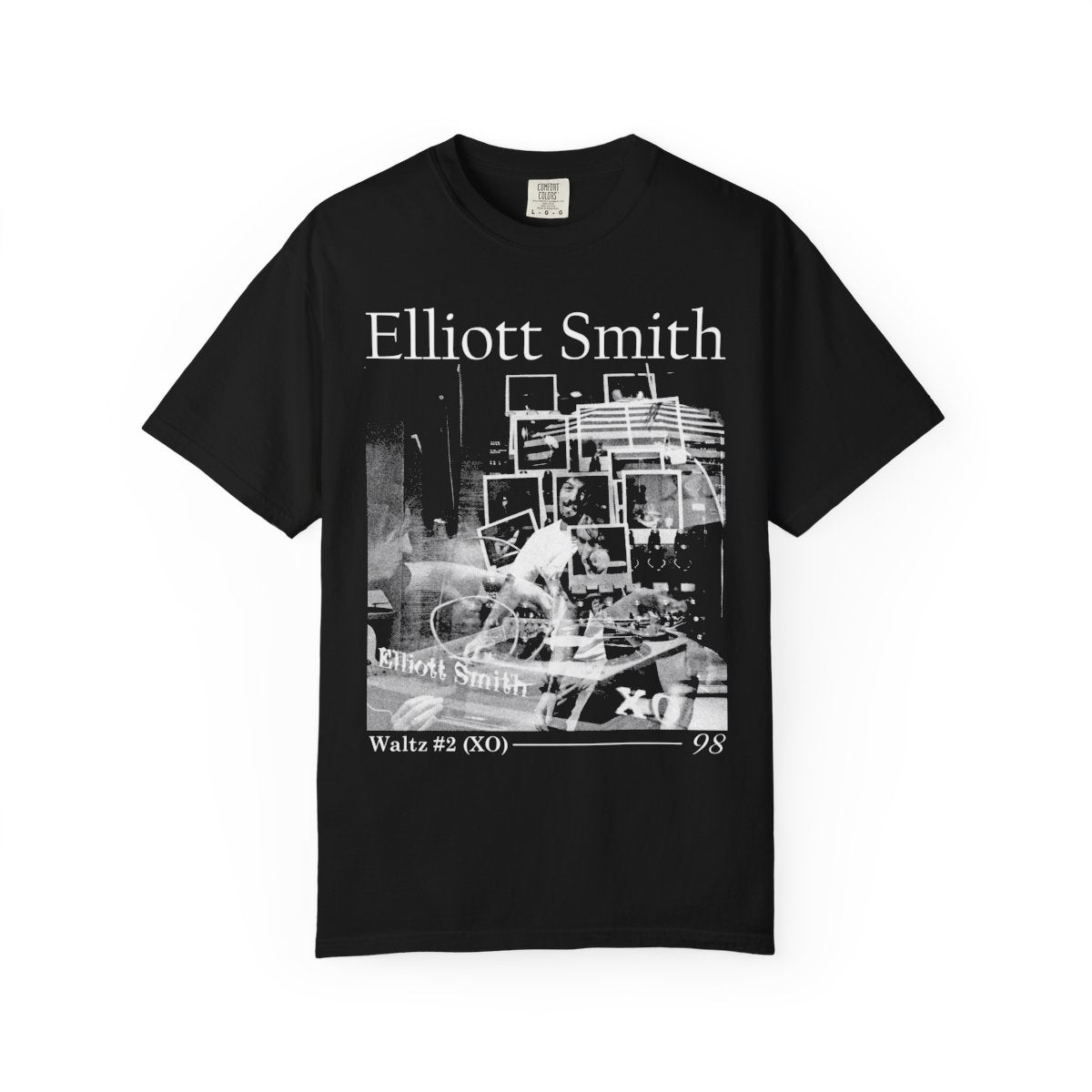 Elliott Smith Unisex T-Shirt - XO 1998 Album Tee - Rock Music Band Shirt - Elliott Smith Merch - Either/Or Comfort Colors