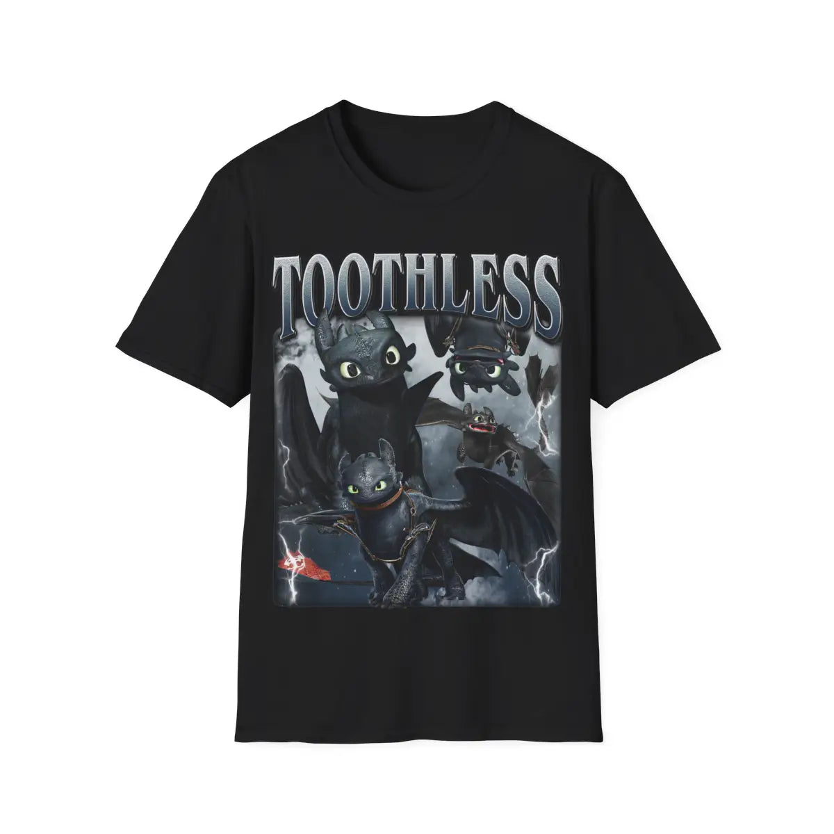 Toothless How to Train Your Dragon Graphic Tee ��� Night Fury Dragon T-Shirt ��� DreamWorks Animation Merch ��� Gift for Fantasy Fan, Pet Lover