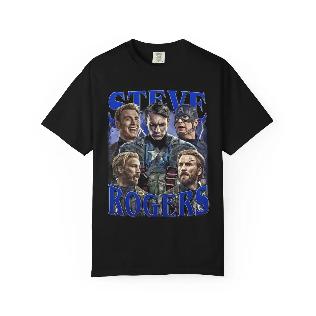 Steve Rogers T-Shirt ��� Chris Evans Captain America Tee ��� Marvel Superhero Graphic Shirt ��� Avengers Movie Merch ��� Gift for MCU Fan