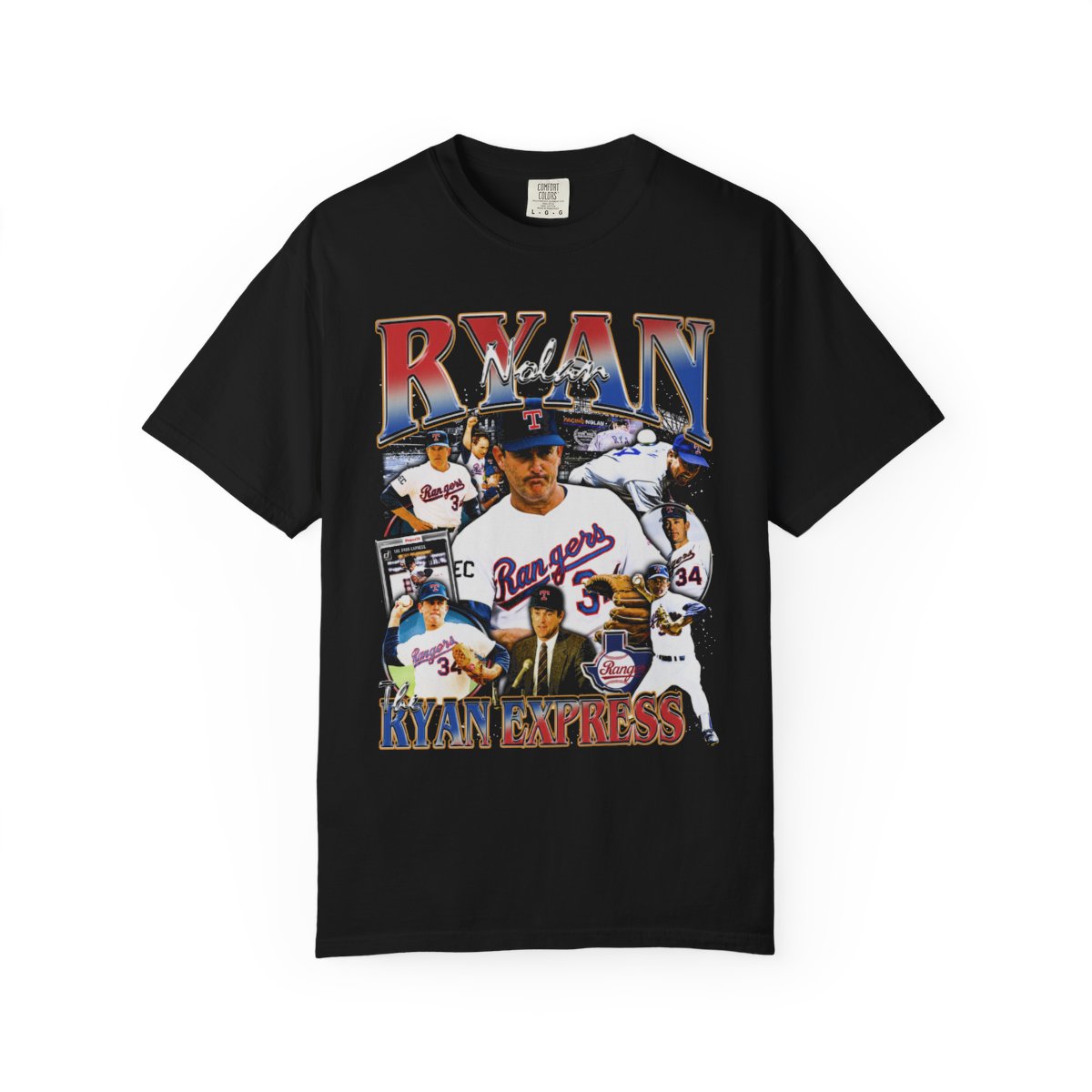 Nolan Ryan Baseball Tee, Unisex Heavy Cotton Tshirt, Sports Fan Gift, Baseball Lover Shirt, Vintage Baseball Tee, Comfort Colors