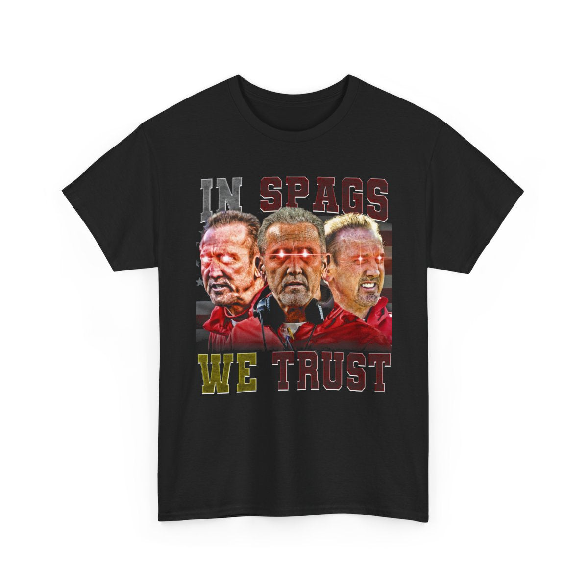 In Spags We Trust T-Shirt: Steve Spagnuolo Homage, Retro 90s Graphic Football