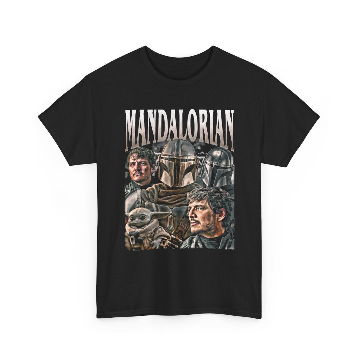 Pedro Pascal Mandalorian Star Wars Vintage T-Shirt, Homage Retro 90s Graphic, Ideal Gift for TV Series and Movies Enthusiasts Movie