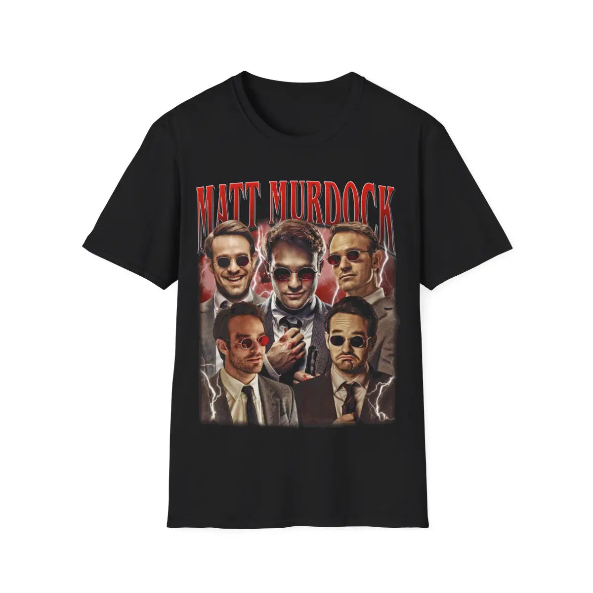 Matt Murdock Daredevil Marvel Superhero Tee ��� Blind Lawyer Vigilante Shirt ��� Hell���s Kitchen Comic Merch ��� Gift for MCU Fan Level Superhero