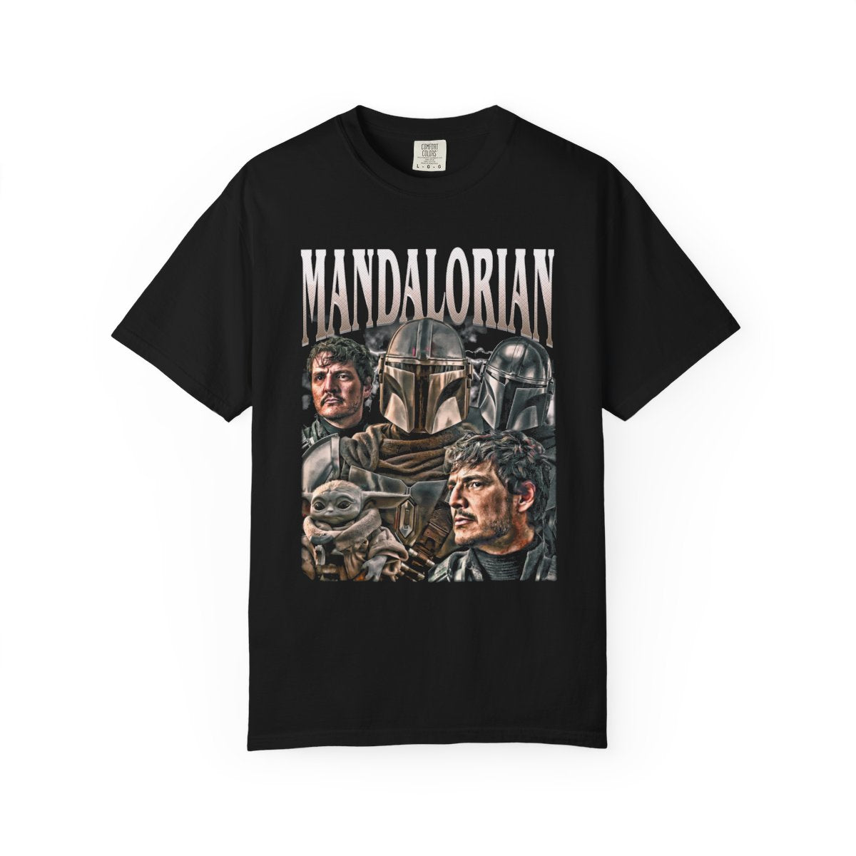 Pedro Pascal Mandalorian Actor Limited Vintage T-Shirt, Homage Retro 90s Graphic, Ideal Gift for TV Series and Movies Enthusiasts