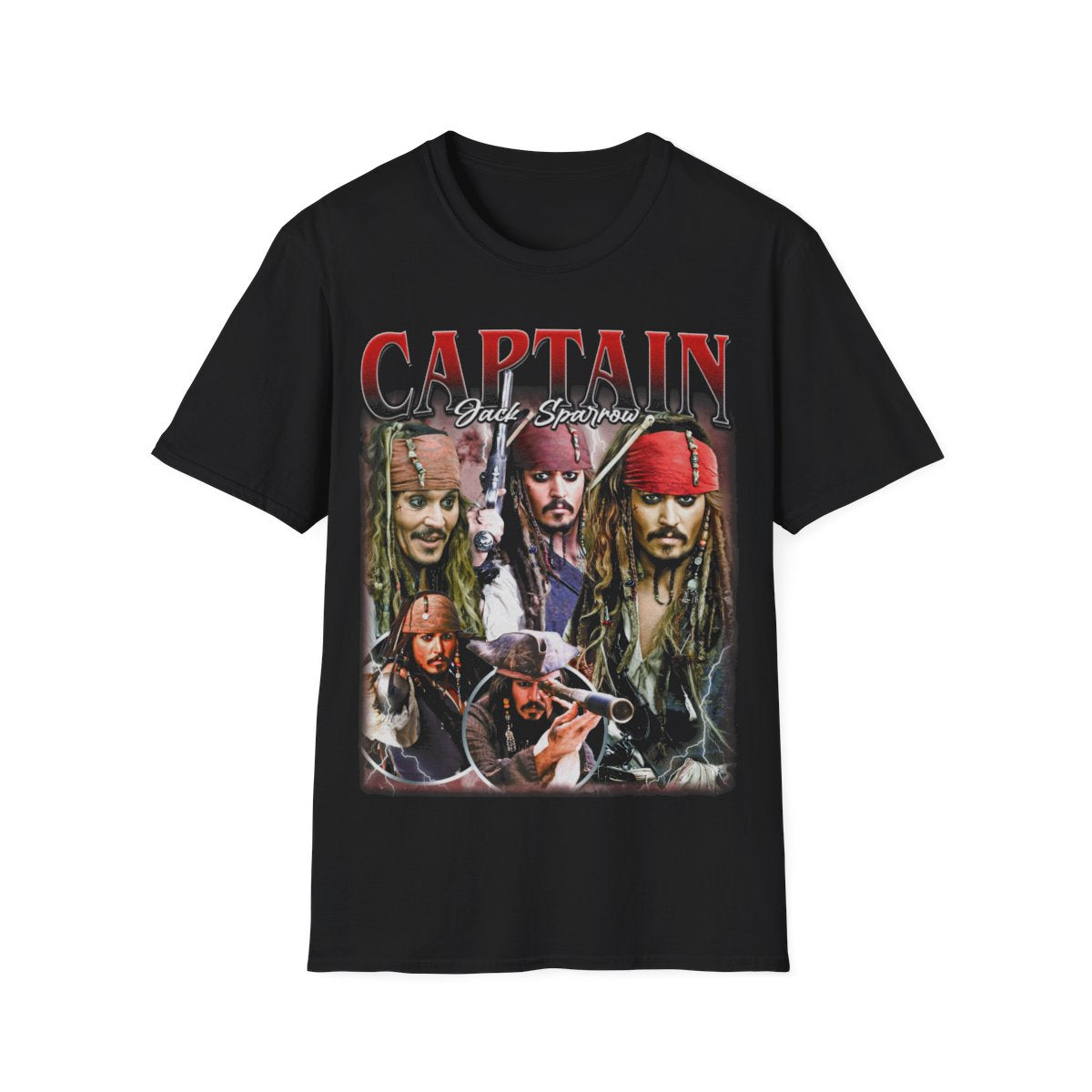 Captain Jack Sparrow T-Shirt: Pirates of the Caribbean Movie Tee