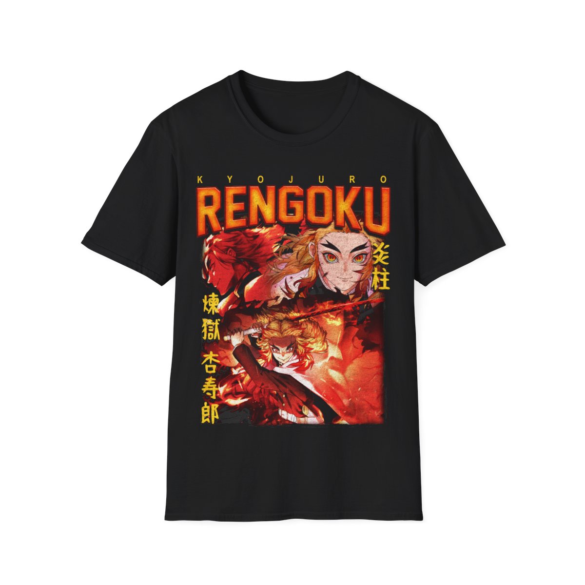 Rengoku Kyojuro Demon Slayer Kimetsu no Yaiba Anime T-Shirt, Gift For Woman and Man Unisex T-Shirt, Demon Slayer Flame Hashira Anime Shirt