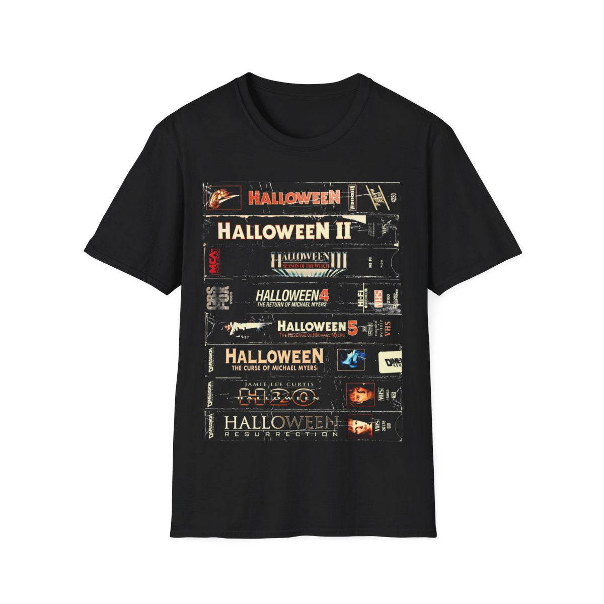 Horror Halloween Unisex T-Shirt, Scary Tee, Spooky Shirt, Creepy Graphic Top, Horror Movie Lover Gift