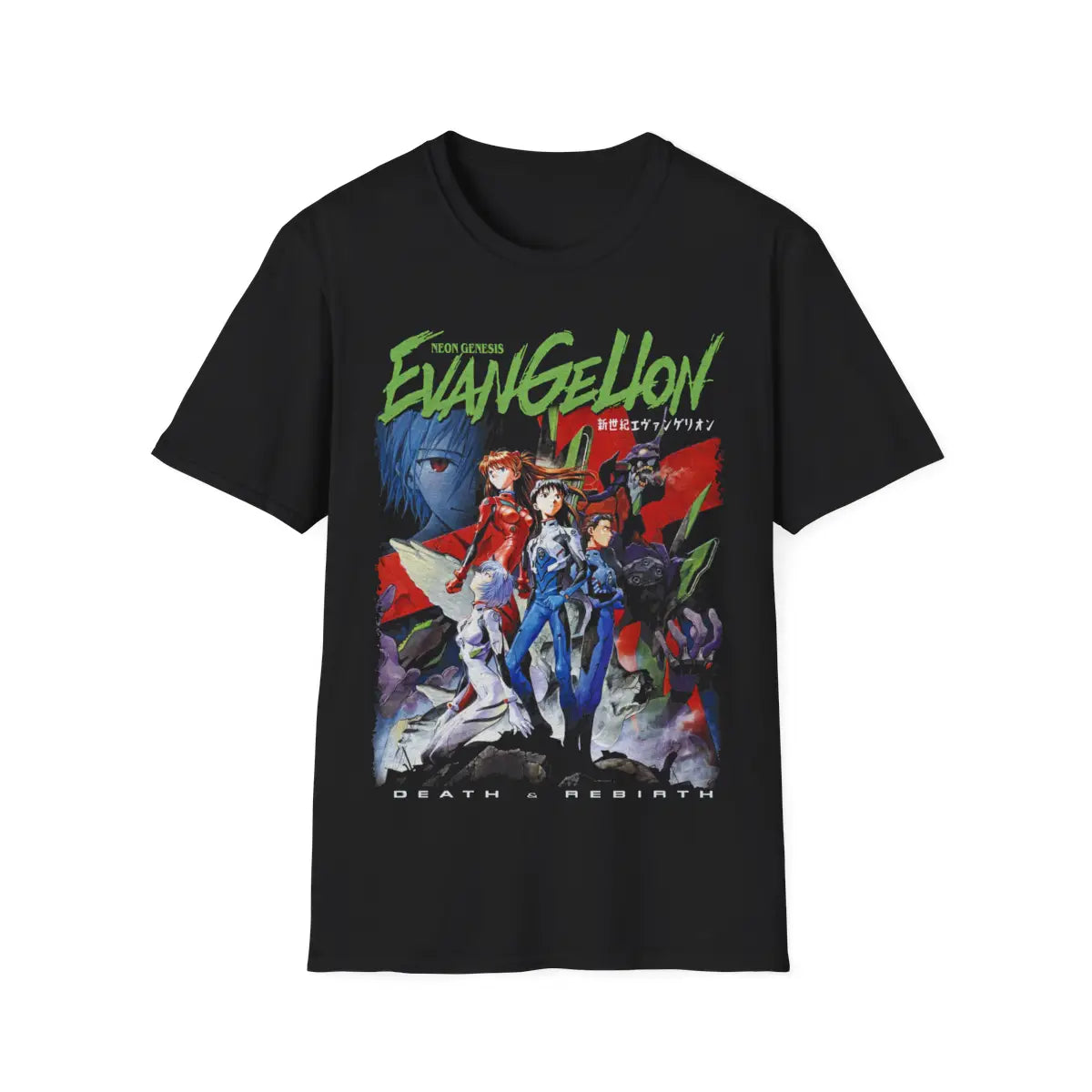 Neon Genesis Evangelion Shirt, EVA Unit 01 Anime Tee, Shinji Asuka Rei T-Shirt, Vintage Manga Gift, Otaku Clothing Merch