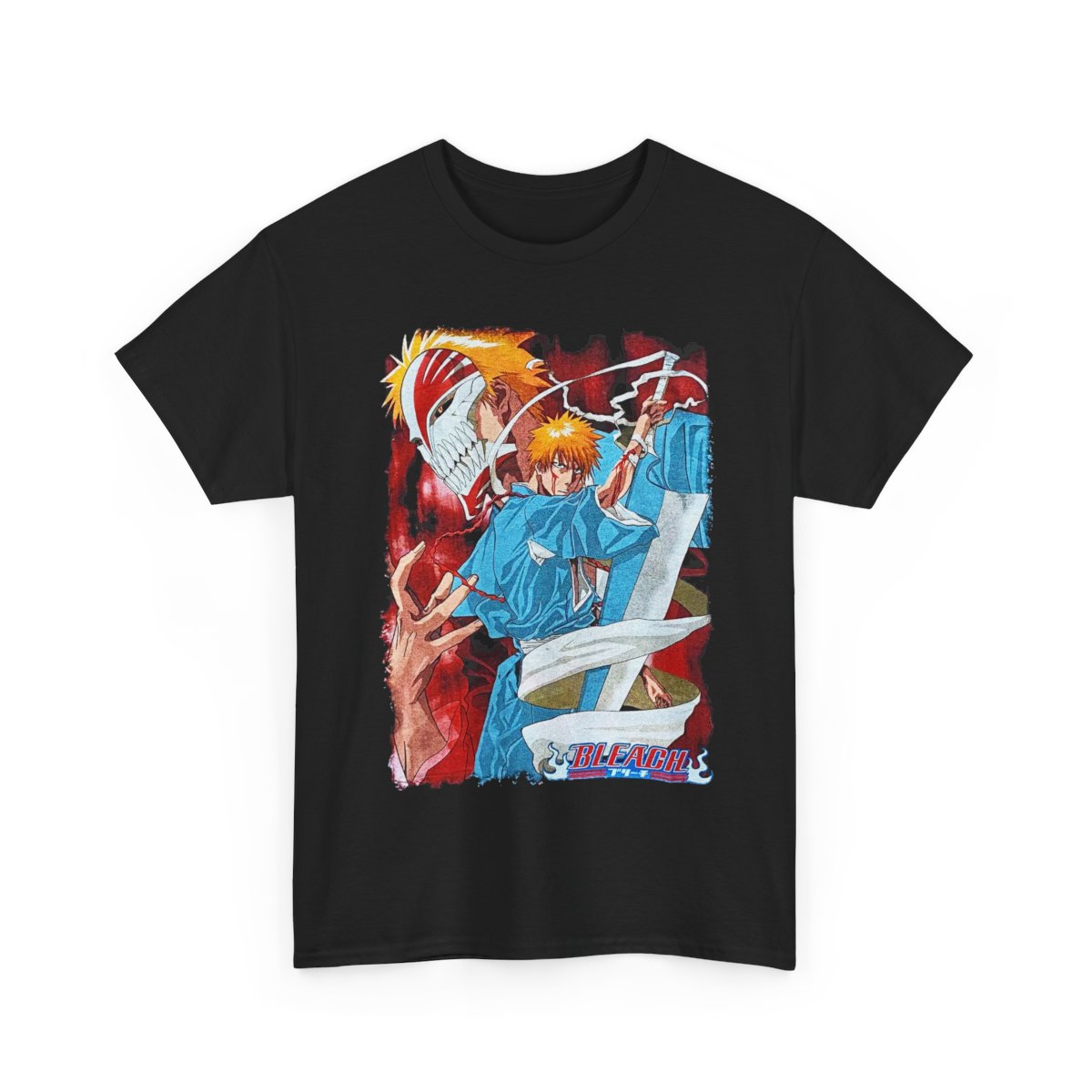 Bleach Anime Shirt, Ichigo Kurosaki Tee, Soul Reaper T-Shirt, Japanese Manga Gift, Retro Otaku Clothing, Unisex Merch