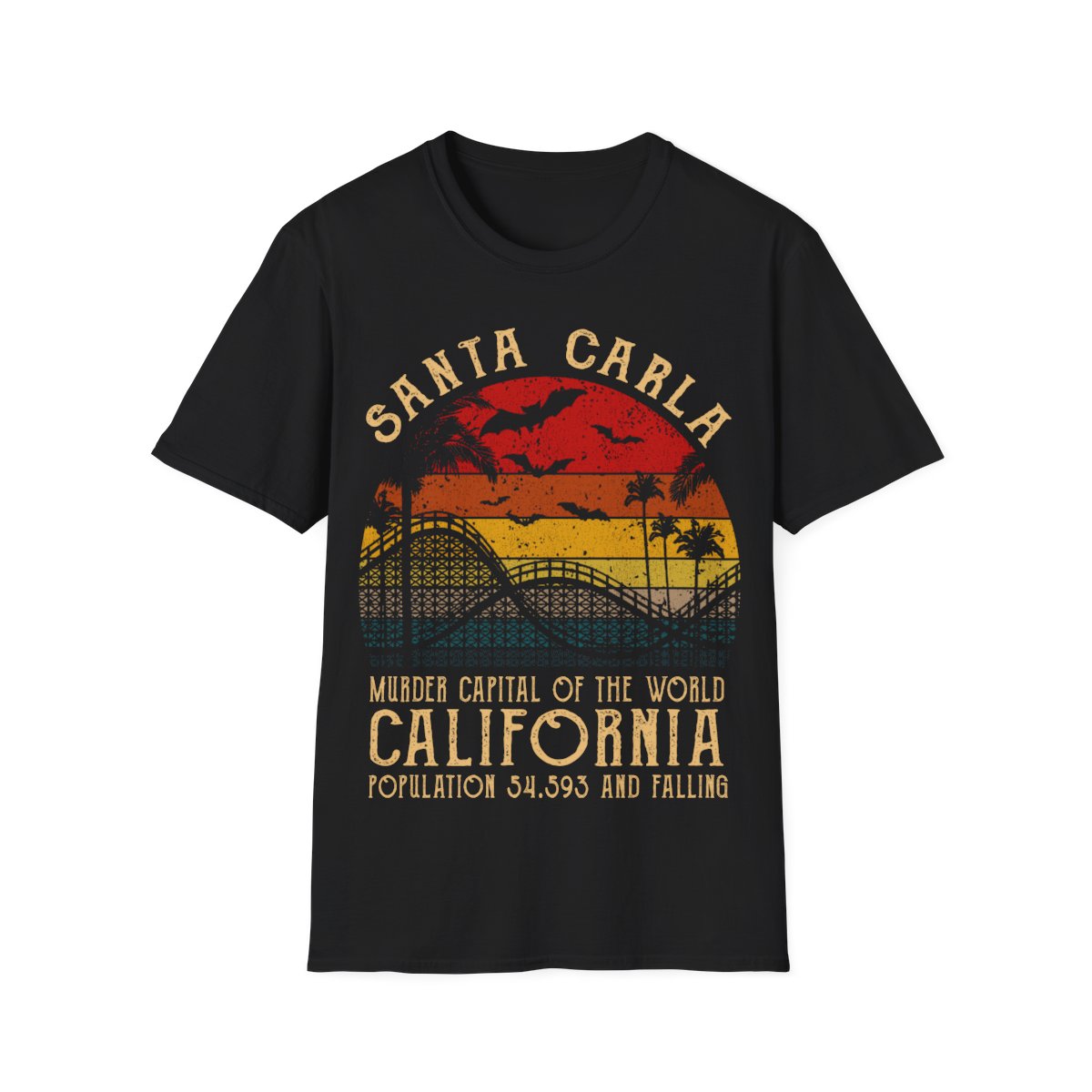 80s Horror Comedy Santa Carla The Lost Boys 1987 Unisex T-Shirt, Vampire Movie Fan Gift, Retro 80s Tee Shirt, Halloween Costume Shirt