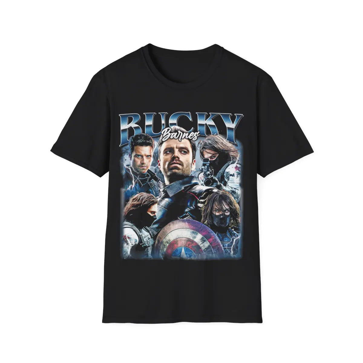 Bucky Barnes Winter Soldier T-Shirt, Marvel Superhero Fan Tee, Unisex Graphic Shirt for Comic Book Lovers, Long Sleeve Top, Geeky Apparel
