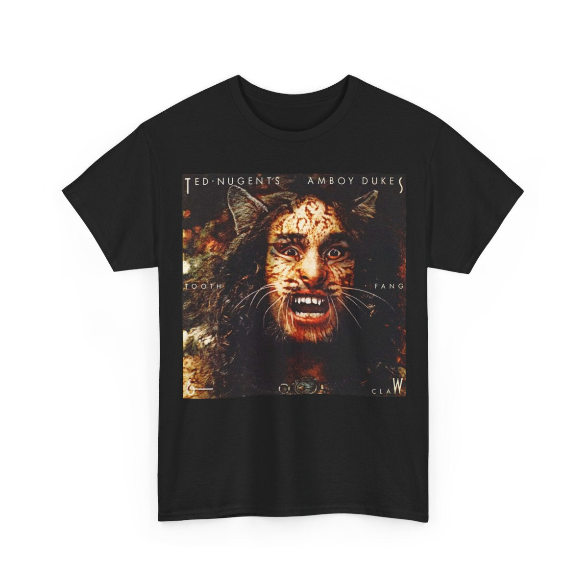 Tooth Fang Claw - Amboy Dukes Ted Nugent Music Dazed and Confused Halloween Costume Tee: Retro 90s Comedy Shirt