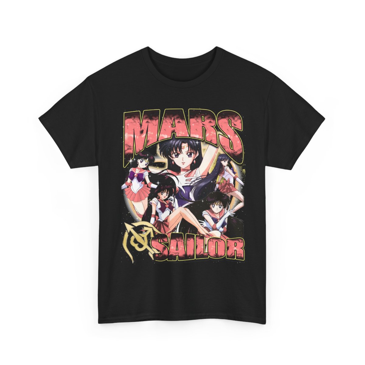 Vintage Sailor Moon Mars T-Shirt, Anime Fan Art Graphic Unisex