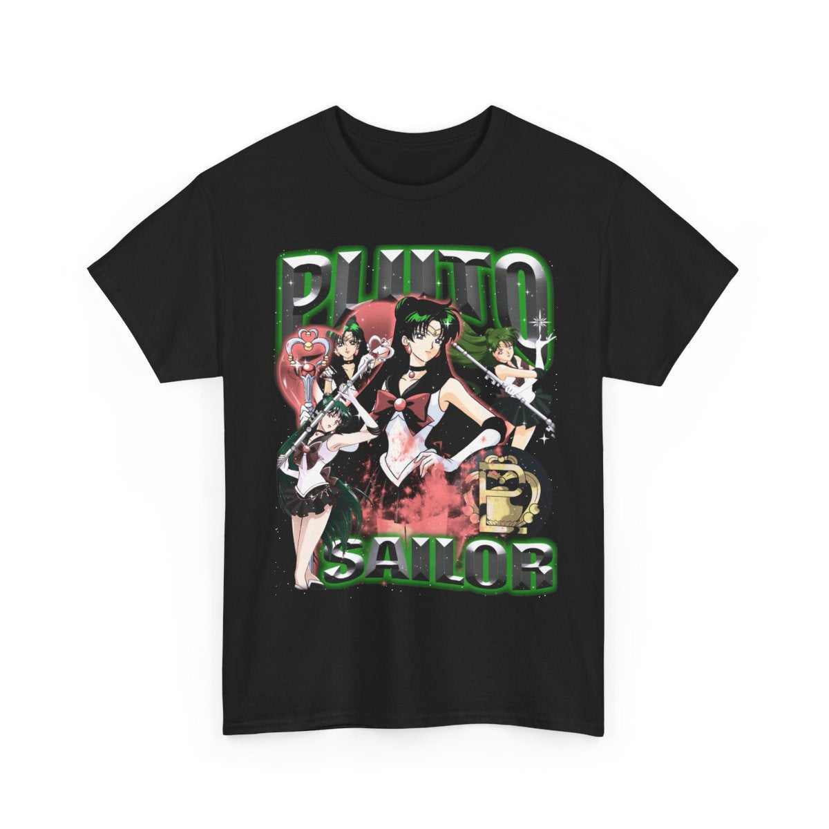 Vintage Sailor Pluto T-Shirt, Anime Fan Art Graphic Unisex Sailor Moon