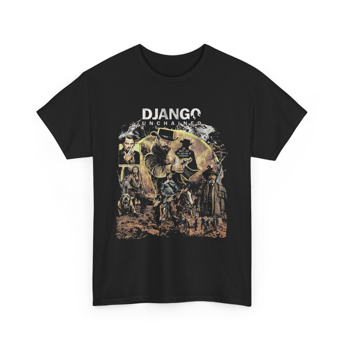 Django Unchained 2012 Shirt, Western/Action Movie Fan Unisex Tee, Tarantino Film Gift, Cowboy Graphic Tee, Vintage Retro Cotton Top
