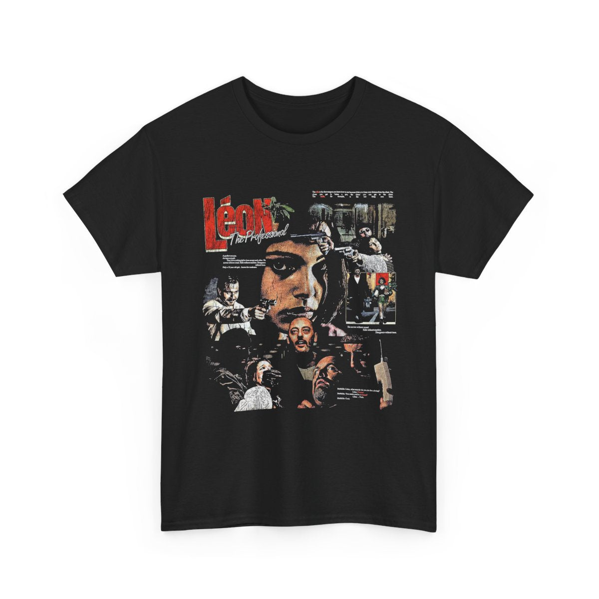 Leon The Professional 1994 Unisex Tee, Movie Fan Shirt, Action Crime Film Tee, Heavy Cotton T-Shirt